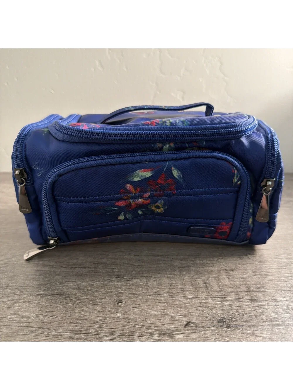 Lug Mini Trolley Bouquet Blue Floral Crossbody Bag - Picture 1 of 7